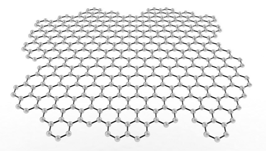 多层石墨烯分子结构图